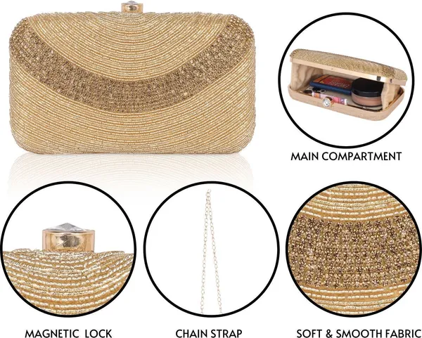 Gold_Solid_Clutch_Bag_For_Women