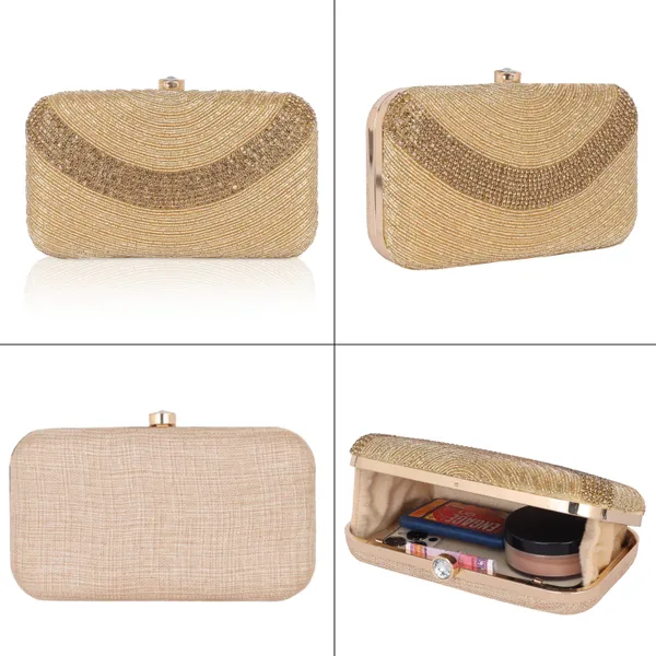 Gold_Solid_Clutch_Bag_For_Women