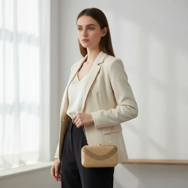 Gold_Solid_Clutch_Bag_For_Women