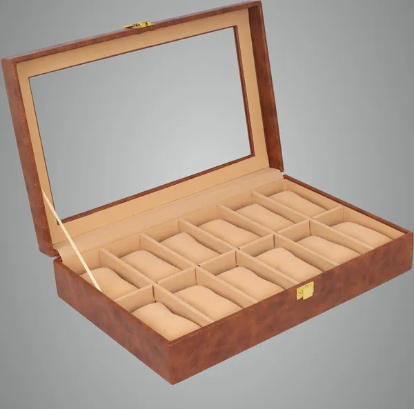 Dark_Brown_Premium_Pu_Leather_Wood_Watch_Box_Organizer_For_Unisex