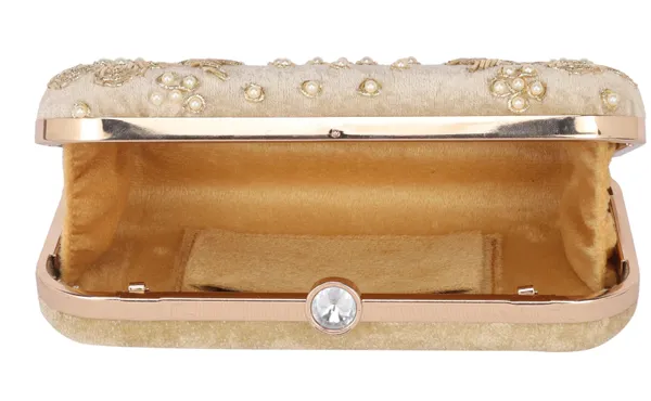 Cream_Embroidered_Clutch_Bag_with_Metal_Clasp_Closure_For_Women