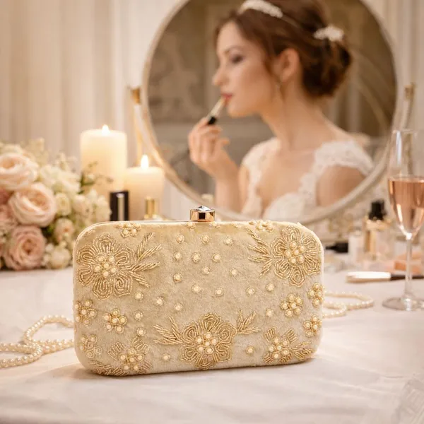 Cream_Embroidered_Clutch_Bag_with_Metal_Clasp_Closure_For_Women