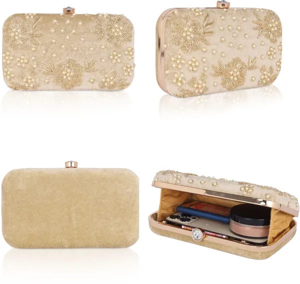 Cream_Embroidered_Clutch_Bag_with_Metal_Clasp_Closure_For_Women