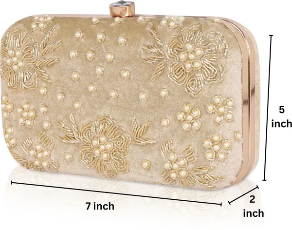 Cream_Embroidered_Clutch_Bag_with_Metal_Clasp_Closure_For_Women