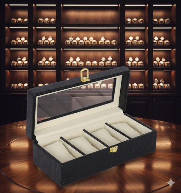 Black_Premium_Leather_Watch_Box_Organizer_For_Unisex