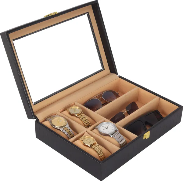 Black_Premium_Pu_Watch_Box_Organizer_For_Unisex