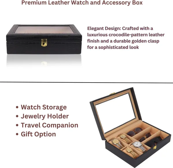 Black_Premium_Pu_Watch_Box_Organizer_For_Unisex