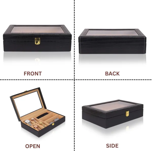 Black_Premium_Pu_Watch_Box_Organizer_For_Unisex