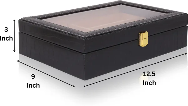 Black_Premium_Pu_Watch_Box_Organizer_For_Unisex