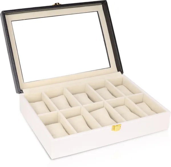 Black_&White_Luxury_Wood_Watch_Box_Organizer_For_Unisex_|_10_Slots