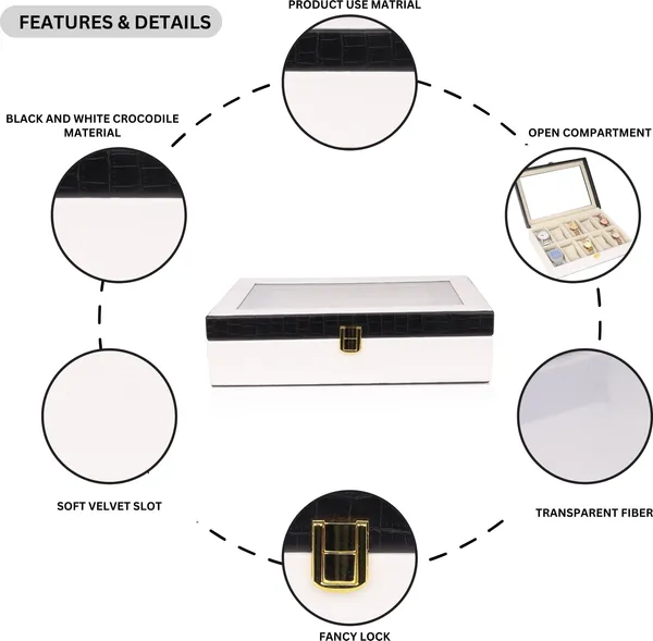 Black_&White_Luxury_Wood_Watch_Box_Organizer_For_Unisex_|_10_Slots