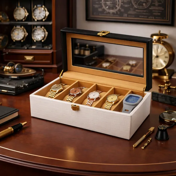 White_-Black_Premium_Leather_Watch_Box_Organizer_For_Unisex