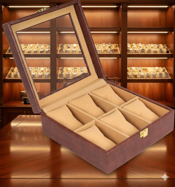 Dark_Brown_Premium_Leather_Watch_Box_Organizer_For_Unisex