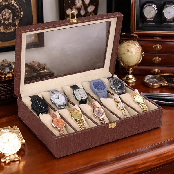 Dark_Brown_Premium_Leather_Watch_Box_Organizer_For_Unisex