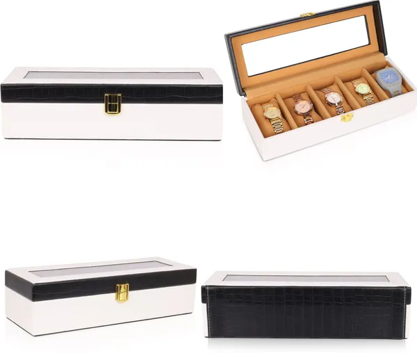 White_-Black_Premium_Leather_Watch_Box_Organizer_For_Unisex