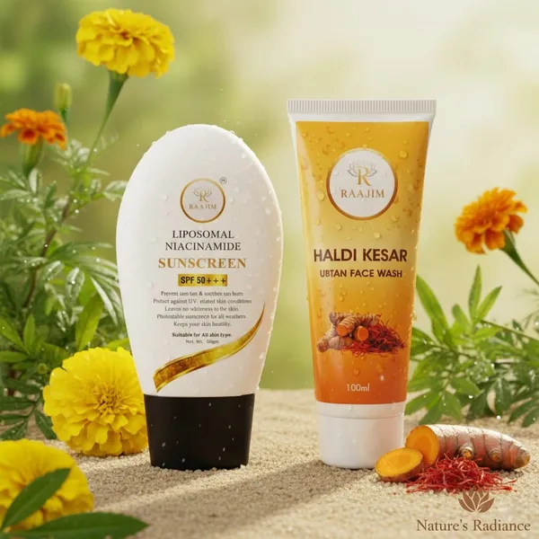 Haldi_Kesar_Ubtan_Facewash_And_Liposomal_Niacinamide_Sunscreen_Pack_Of_2