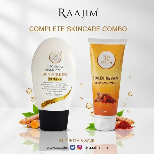 Haldi_Kesar_Ubtan_Facewash_And_Liposomal_Niacinamide_Sunscreen_Pack_Of_2