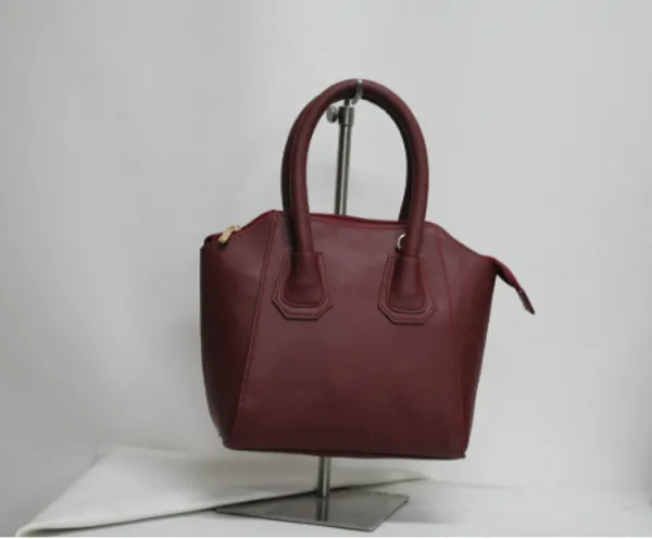 Burgundy_Polyurethane_Hand_Bag_for_Men_&_Women_(Combo_of_2)