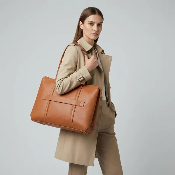Tan_Polyurethane_Hand_Bag_for_Men_&_Women