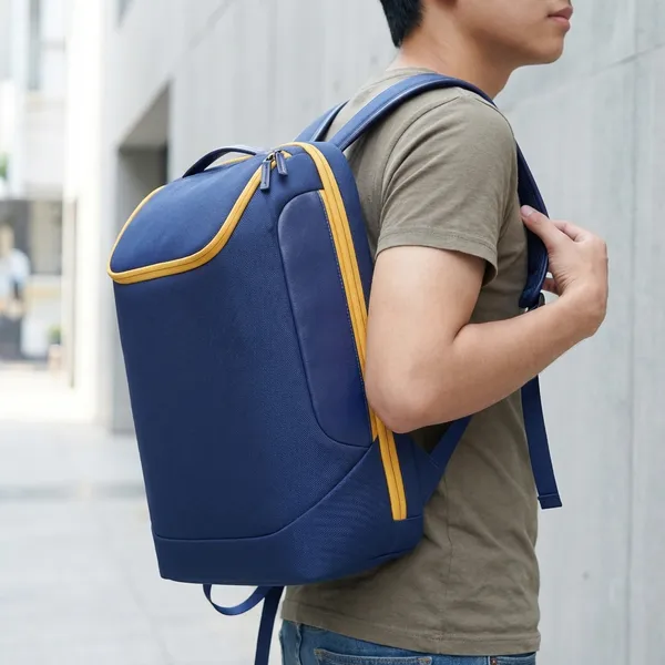 Blue_Polyurethane_Back_Pack_for_Men_&_Women
