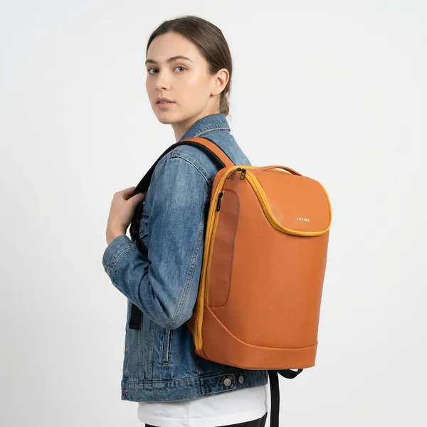 Orange_Polyurethane_Back_Pack_for_Men_&_Women