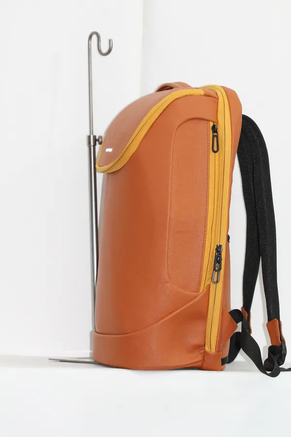 Orange_Polyurethane_Back_Pack_for_Men_&_Women
