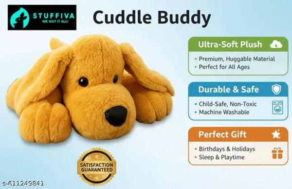 Lazy_Dog_Plush_Toy_Ultra_Soft_Cuddly_Stuffed_Animal_Adorable_Yellow_Puppy_Plushie_For_Kids_Adults_Perfect_Hugging_Pillow_Gift_Home_Decor