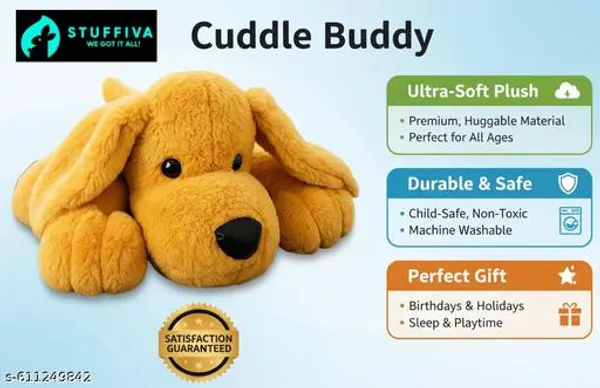 Lazy_Dog_Plush_Toy_Ultra_Soft_Cuddly_Stuffed_Animal_Adorable_Yellow_Puppy_Plushie_For_Kids_Adults_Perfect_Hugging_Pillow_Gift_Home_Decor