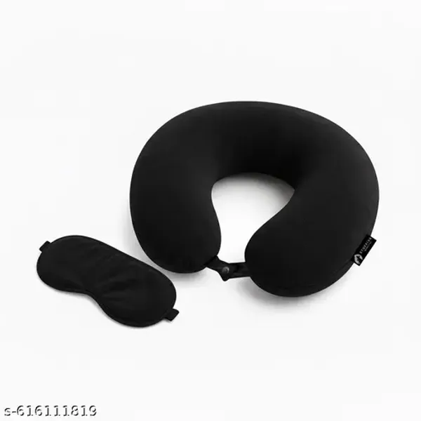 U_Shape_Neck_Pillow_Travelling_Headrest_With_Eye_Mask_Neck_Pillow_Np_U_Bla