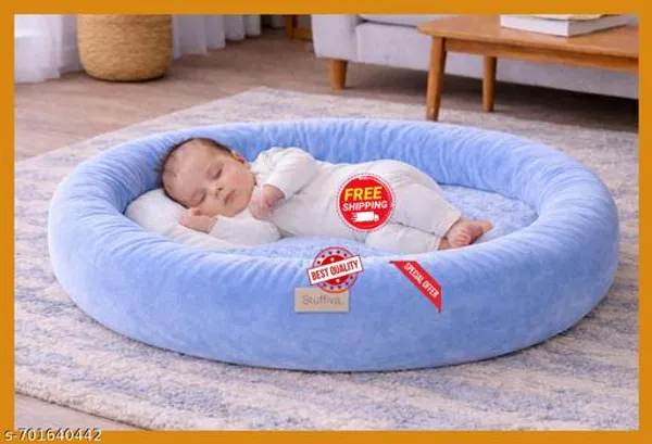 Stuffiva_Premium_Baby_Sleeping_Bed_Of_Velvet