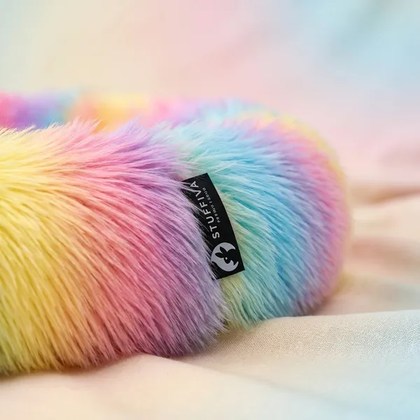 Stuffiva_Oval_Shaped_Faux_Fur_Pet_Bed_For_Dogs_Kittens_With_Reversible_Cushion_Washable_Cozy_And_Comfortable_Extra_Large_Rainbow