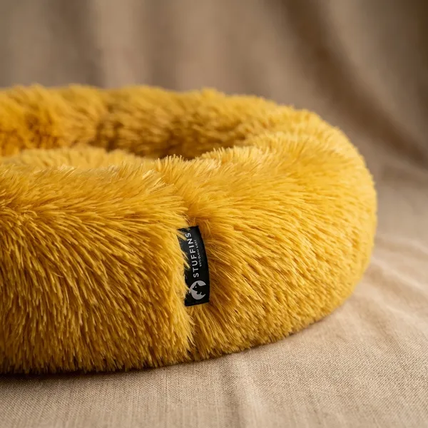 Oval_Shaped_Faux_Fur_Pet_Bed_For_Dogs_Kittens_M_Mustard