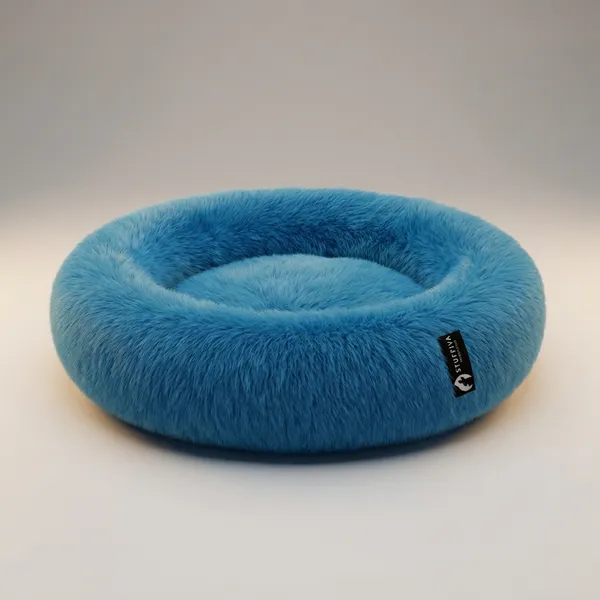 Oval_Shaped_Faux_Fur_Pet_Bed_For_Dogs_Kittens_L_Blue