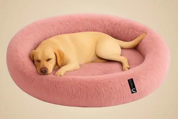 Oval_Shaped_Faux_Fur_Pet_Bed_For_Dogs_Kittens_Xl_Pink