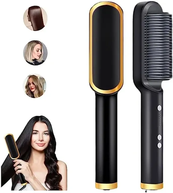 Gold_And_Black_Hair_Straightener_Comb