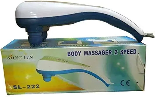 White_And_Blue_Body_Massager