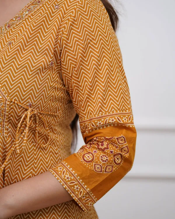 Women_Mustard_Printed_Anarkali_Kurta_Set_with_Dupatta