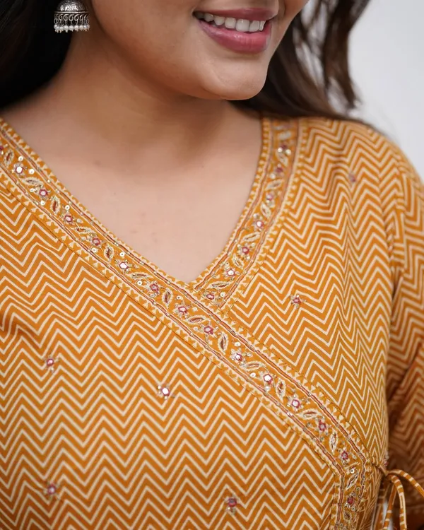 Women_Mustard_Printed_Anarkali_Kurta_Set_with_Dupatta