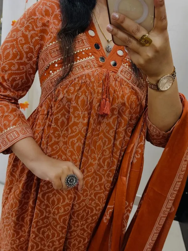 Cotton_Printed_Anarkali_With_Embroidered_Work_Kurta_Pant_Dupatta_Set_For_Women