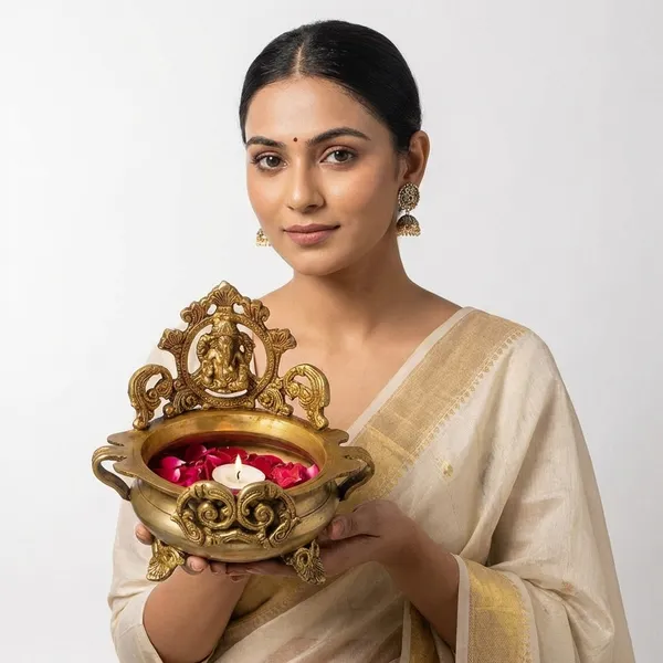Gold_Decorative_Brass_Urli_Bowl_With_Ganesha_Design_Traditional_Indian_Floating_Candle_Holder