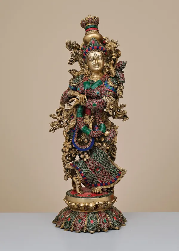 Gold_Brass_Goddess_Figurine_For_Home_Decor,_Spiritual_Decor,_Gifting