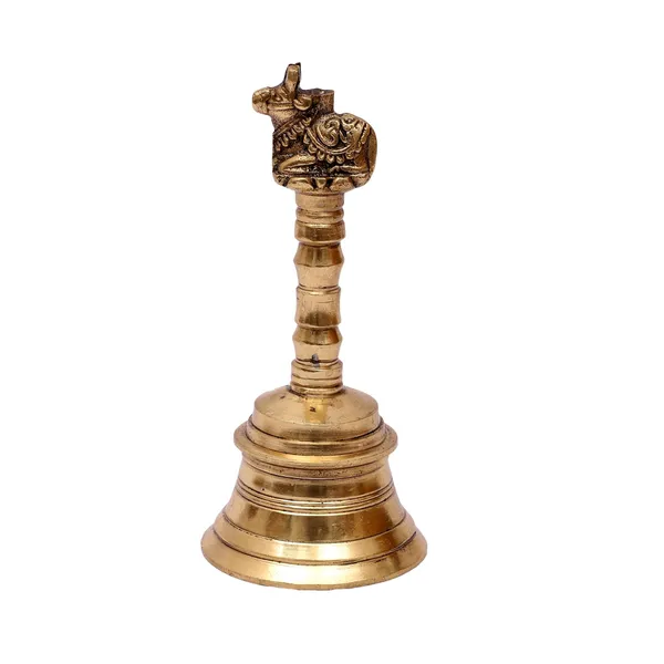 Gold_Traditional_Brass_Pooja_Bell_With_Nandi_Handle