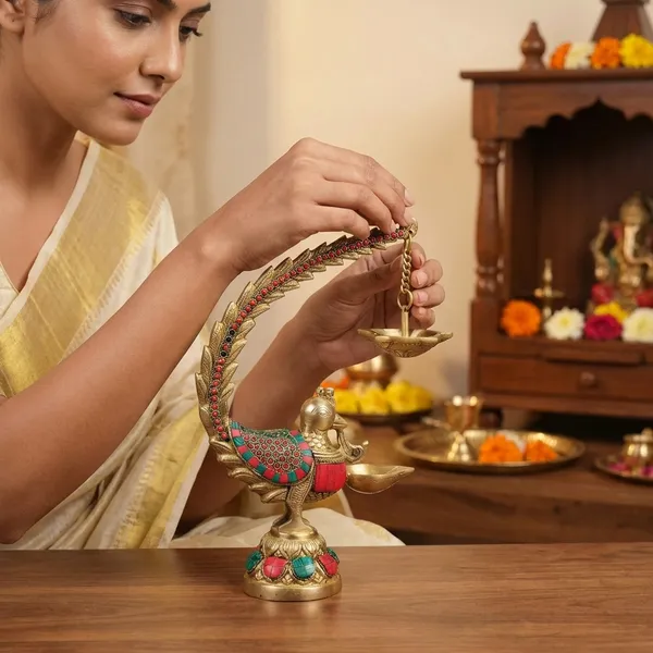 Gold_Brass_Diya_Stand_For_Home_Temple,_Entrance_Decor