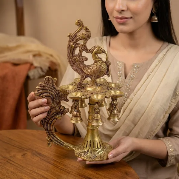 Gold_Brass_Diya_Stand_For_Home_Temple,_Festive_Decor