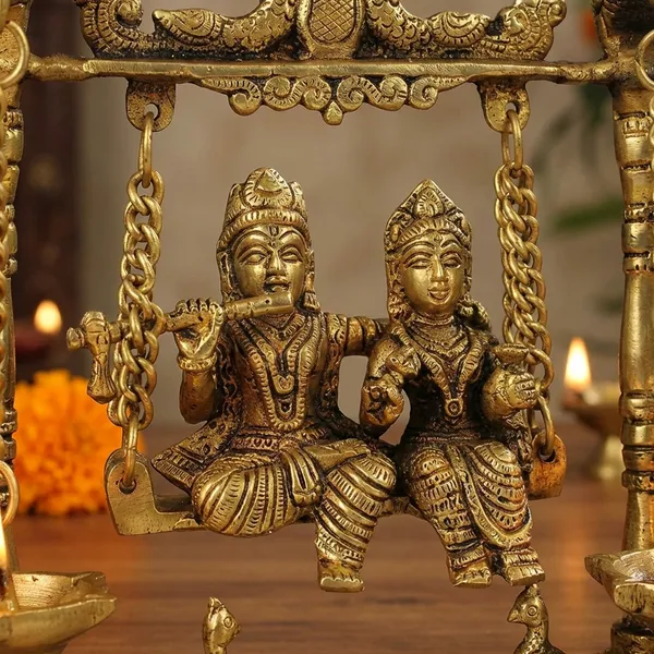 Gold_Brass_Radha_Krishna_Jhula_Idol_For_Home_Temple,_Spiritual_Decor,_Gifting
