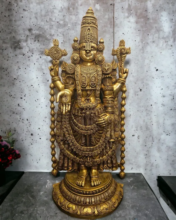 Gold_Brass_Vishnu_Idol_For_Home_Temple,_Spiritual_Decor