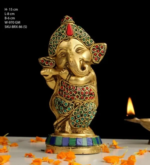 Gold_Brass_Tree_Of_Life_Decorative_Diya_Stand_With_Oil_Lamp_And_Ganesh_Idol_Pack_Of_2