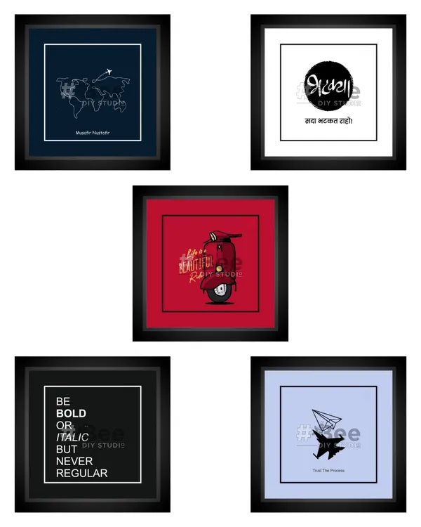 Multicolor_Mdf_Set_Of_5_5X5In_Frames_With_Stand_And_Hooks_On_The_Back