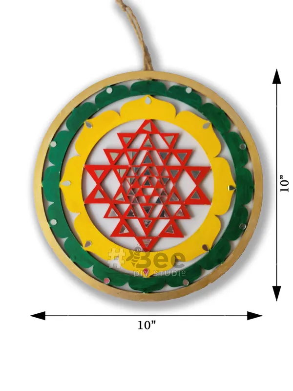 Multicolour_Mdf_Shree_Yantra_Wall_Decor