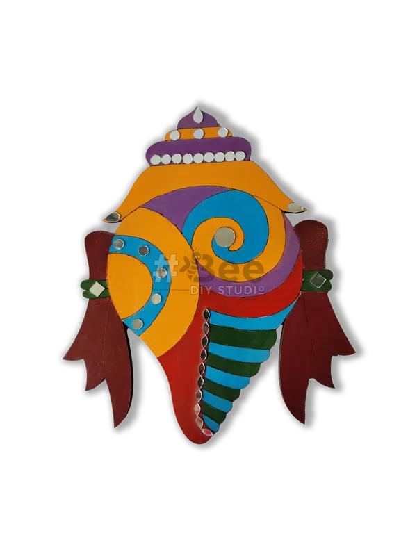 Multicolour_Mdf_Shankha_Wall_Decor